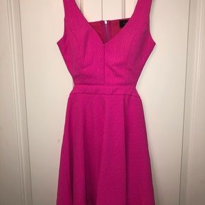 Akira Black Label Hot Pink Skater Dress - Small